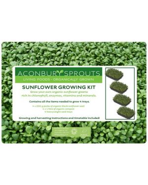 'Grow Your Own' Organic Sunflower Greens Kit from Aconbury